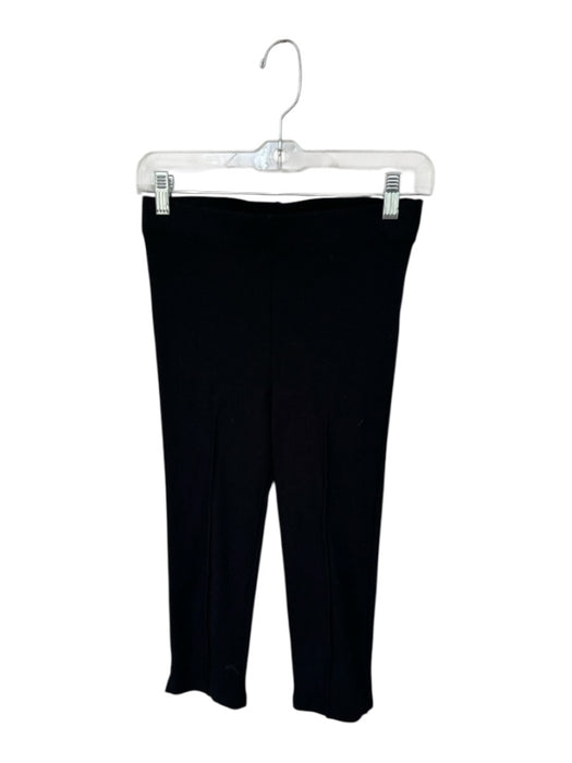 Donni Size S Black Cotton Blend Elastic Waist Ribbed Cropped Pants Black / S