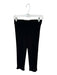 Donni Size S Black Cotton Blend Elastic Waist Ribbed Cropped Pants Black / S
