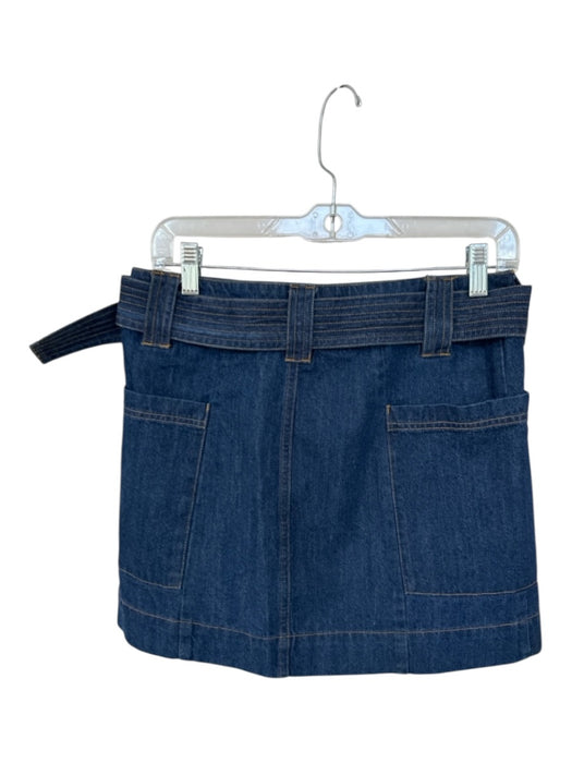Rails Size S Dark Wash Cotton Cross Over Belted Denim Mini Skirt Dark Wash / S