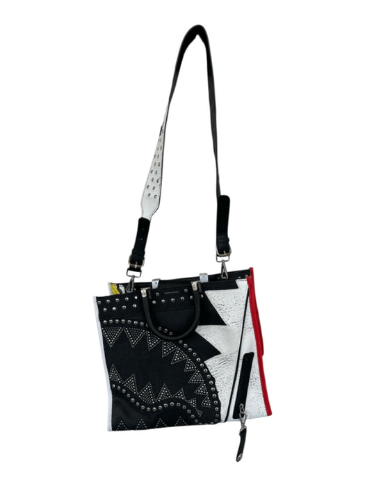Sprayground Black & Yellow Canvas Studded Top Handle Long Strap Incl. Tote Bag Black & Yellow / L