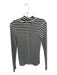 We The Free Size S Cream & Black Cotton Blend Turtle Neck Striped Top Cream & Black / S