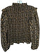 Molly Bracken Size S Green & Yellow Polyester Long Sleeve smocked Paisley Top Green & Yellow / S