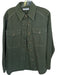 Mango Size 4 Olive Green Cotton Buttons Pockets chore Jacket Olive Green / 4
