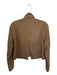 Studio Size S Brown Vegan Suede Long Sleeve Button Down Cropped Jacket Brown / S