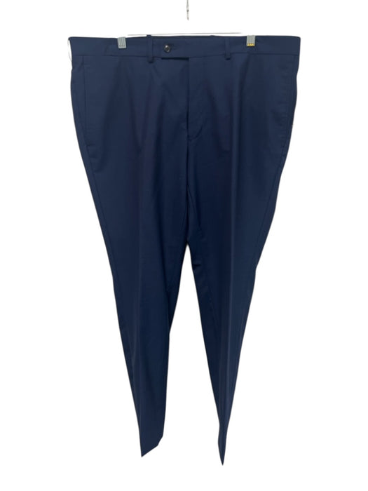 Ted Baker Size 38 Blue Wool Blend Solid Dress Men's Pants Blue / 38
