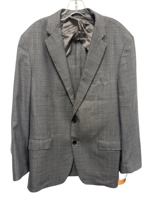 Samuelsohn Gray Linen Blend Solid 2 Button Men's Blazer Gray / 44r