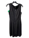 Elie Tahari Size 6 Black Polyester Round Neck Back Zip Sleeveless Dress Black / 6