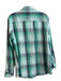 Outerknown Size M/L Green Organic Cotton Plaid Collared Button Pockets Top Green / M/L