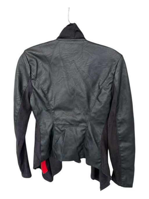 BlankNYC Size XS Black Vegan Leather Open Front Jacket Black / XS