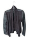 BlankNYC Size XS Black Vegan Leather Open Front Jacket Black / XS