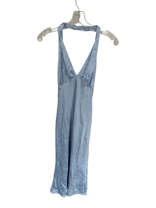 Abercrombie & Fitch Size XXS Blue Polyester Open Back Tie Dress Blue / XXS