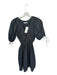 Abercrombie & Fitch Size XSP Black Cotton 3/4 Balloon Sleeve V Neck Dress Black / XSP