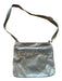 Hobo Taupe & Silver Leather Outer Pocket Crossbody silver hardware Bag Taupe & Silver / S