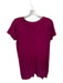 Johnny Was Size M Purple Cotton Floral Stich Detail Scoop Neck Mini Dress Dress Purple / M