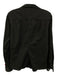 Frank & Eileen Size M Black Cotton Long Sleeve Buttons Raw Hem Blouse Top Black / M