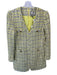 Tuckernuck Size S White & Lime Green Print Tweed Polyester Gold Hardware Dress White & Lime Green Print / S