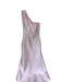 Alfred Sung Size 4 Dusty Pink Polyester One Shoulder Bow Detail Back Zip Gown Dusty Pink / 4