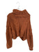 PoL Size M Rust Acrylic Chunky Knit Turtle Neck Long Sleeve Cropped Sweater Rust / M