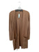 Cyrus Size S Camel Rayon Long Sleeve Open Front Duster Front Pockets Sweater Camel / S