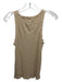 Nili Lotan Size XS Beige Cotton High Round Neck Ribbed Sleeveless Top Beige / XS