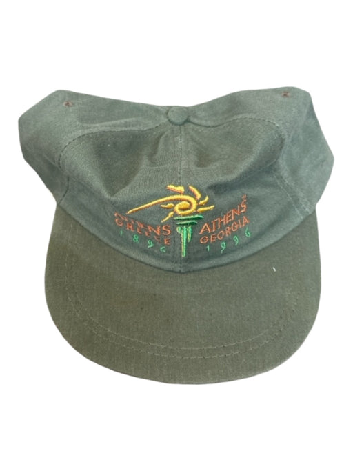 Olympics New Green & Orange Print Cotton Olympics Men's Hat