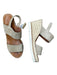 Gentle Souls Shoe Size 8.5 Beige & White Rope Espadrille Stitching Detail Wedges Beige & White / 8.5