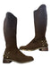 Cecelia New York Shoe Size 8.5 Chocolate Brown Suede Side Zip Studded Boots Chocolate Brown / 8.5