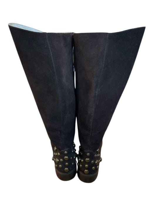 Cecelia New York Shoe Size 8.5 Chocolate Brown Suede Side Zip Studded Boots Chocolate Brown / 8.5