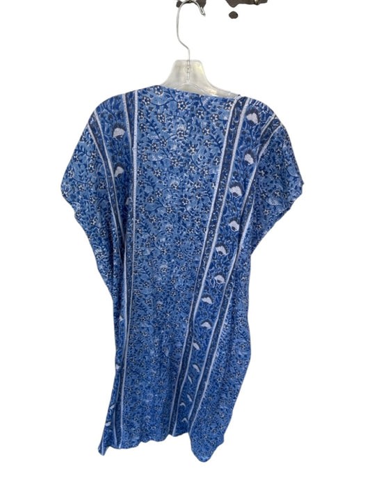 India Collection Emerson Fry Size One Size Blue & White Cotton Batwing Dress Blue & White / One Size
