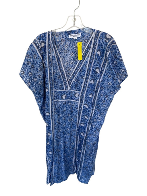 India Collection Emerson Fry Size One Size Blue & White Cotton Batwing Dress Blue & White / One Size