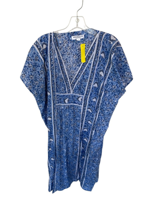 India Collection Emerson Fry Size One Size Blue & White Cotton Batwing Dress Blue & White / One Size