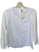 Field Trip Size XS White Cotton Long Balloon Sleeve Back Zip Top White / XS