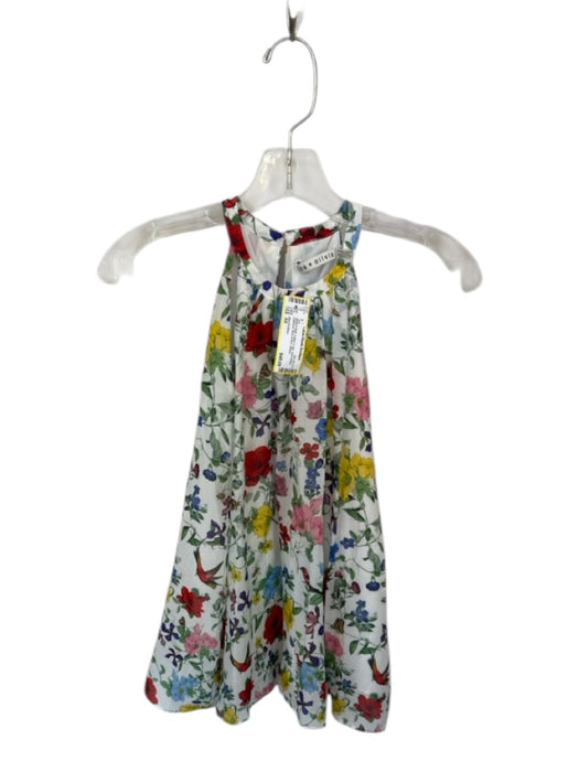 Alice & Olivia Size XS White & Multi Cotton & Silk Sleeveless Botanical Top White & Multi / XS