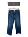 Paige Size 26 Med Dark Wash Cotton Blend High Waist Wide Leg Jeans Med Dark Wash / 26