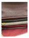 Tory Burch Maroon & Multi Leather Saffiano Magnetic Snap Goldtone Hardware Bag Maroon & Multi