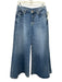 7 For All Mankind Size est 27 Medium Wash Cotton Denim Whiskering Wide Leg Jeans Medium Wash / est 27