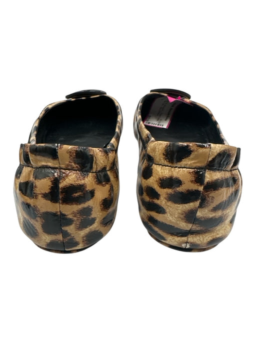 Tory Burch Shoe Size 8 Beige & Brown Patent Leather Cheetah Slip On Flats Beige & Brown / 8
