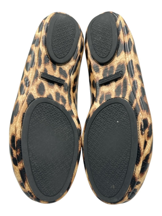 Tory Burch Shoe Size 8 Beige & Brown Patent Leather Cheetah Slip On Flats Beige & Brown / 8