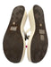 Tory Burch Shoe Size 9 White Leather Logo Thong Strap Platform Sandals White / 9