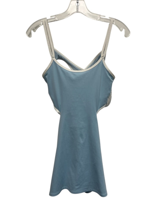 FP Movement Size Est S Light Blue Polyester Cross Back Cut Out Back Dress Light Blue / Est S
