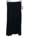 Nordstrom Size S Black Polyester Accordian Pleats Elastic Waist Midi Skirt Black / S