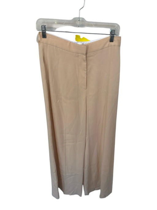 Stella McCartney Size 40 Tan Rayon Blend High Waist Wide Leg Trouser Pants Tan / 40