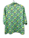 STS Sail to Sable Size M Green, Blue, Yellow Cotton & Spandex Leaf Print Top Green, Blue, Yellow / M