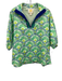 STS Sail to Sable Size M Green, Blue, Yellow Cotton & Spandex Leaf Print Top Green, Blue, Yellow / M