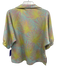Emily McCarthy Size S Green, Blue, Pink Polyester & Cotton Short Sleeve Knit Top Green, Blue, Pink / S
