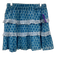 Oliphant Size S Blue & White Cotton Mini Abstract Print Ruffle Skirt Set Blue & White / S