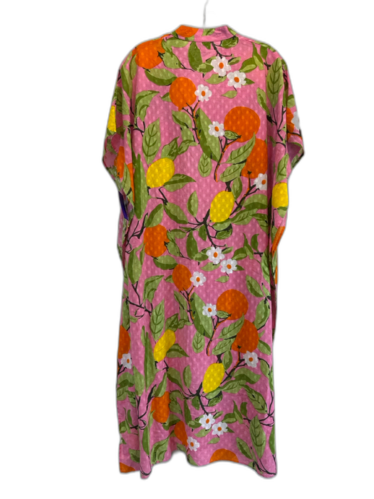 Olivia James the Label Size S Pink, Green, Orange Cotton Cap Sleeve Fruit Dress Pink, Green, Orange / S