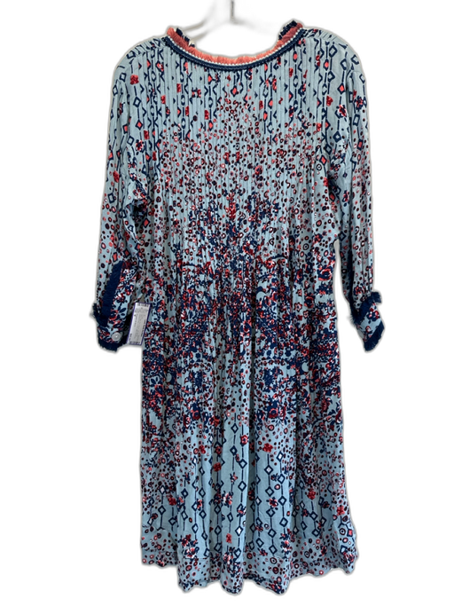 Poupette St. Barth Size M Blue, Pink, Red Rayon 3/4 Sleeve Abstract Dots Dress Blue, Pink, Red / M