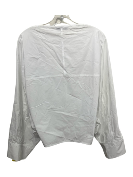 Christian Wijnants Size XS/34 White Cotton oversized pocket Long Sleeve Boxy Top White / XS/34