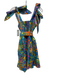 Show Me Your Mumu Size M Blue & Multi Cotton Floral Tie Shoulder Mini Dress Blue & Multi / M